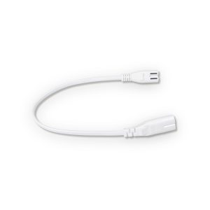 Knightsbridge white link power cord with two connectors
