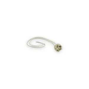 Low voltage lampholder with complete coiled pale leads