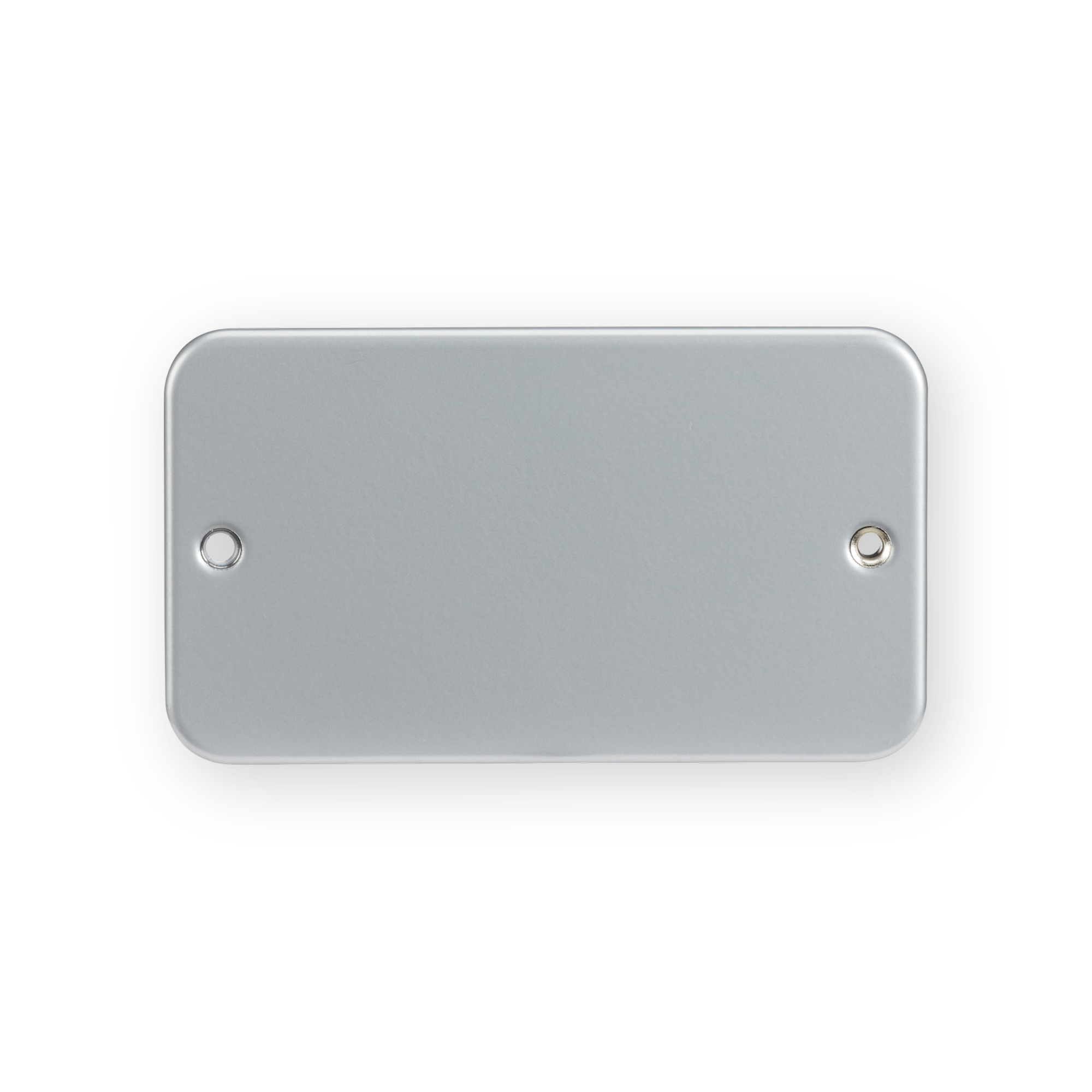knightsbridge-m8600-metal-clad-accessory Knightsbridge M8600 Metal Clad 2G Blanking Plate - Powder-coated Silver/Grey