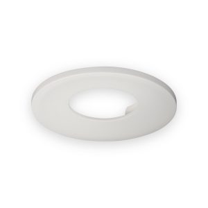 Knightsbridge matt white bezel with inner retaining tab for VFR and VFR8 fixed downlights