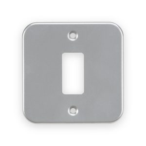 Knightsbridge Metalclad 1G Grid Faceplate - GDFP001M