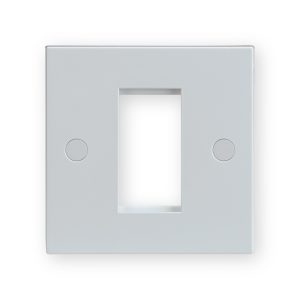 Knightsbridge 1G Modular Faceplate - White - NET1GWH