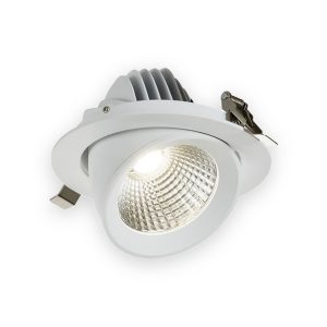 Knightsbridge SARA 230V IP20 LED Recessed Tri-Wattage and CCT Scoop Downlight - 15/ 20/ 25W