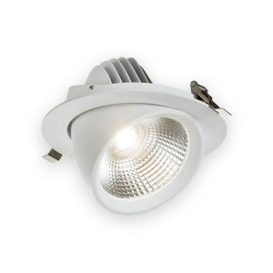 Knightsbridge SARA 230V IP20 LED Recessed Tri-Wattage and CCT Scoop Downlight - 30/ 35/ 40W
