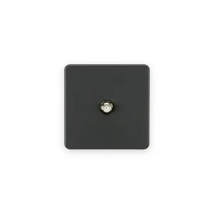Knightsbridge SAT TV Outlet (Non-Isolated) - Anthracite