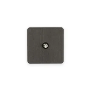 Knightsbridge SAT TV Outlet (Non-Isolated) - Smoked Bronze