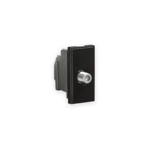 Knightsbridge Screened SAT TV Outlet Module 25 x 50mm - Black
