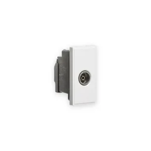 Knightsbridge Screened TV Outlet 25 x 50mm - White