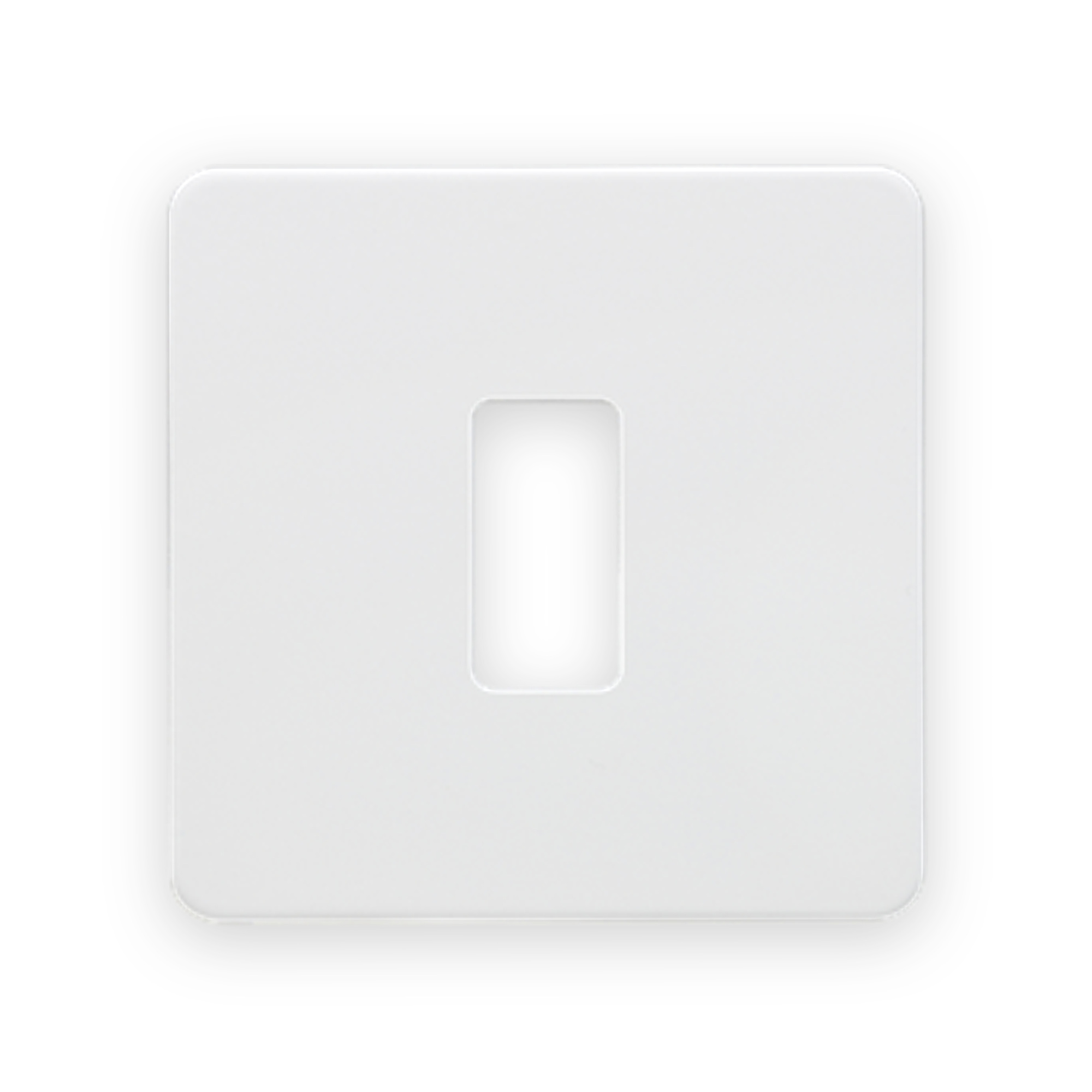 knightsbridge-screwless-1g-grid-faceplate-matt-white-gdsf001mw Knightsbridge Screwless 1G Grid Faceplate - Matt White