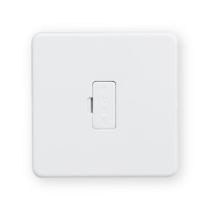 Knightsbridge 13A Fused Spur Unit - Matt White - SF6000MW