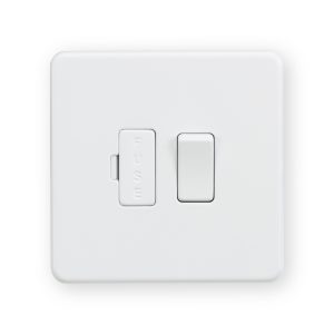 Knightsbridge 13A Switched Fused Spur Unit - Matt White - SF6300MW