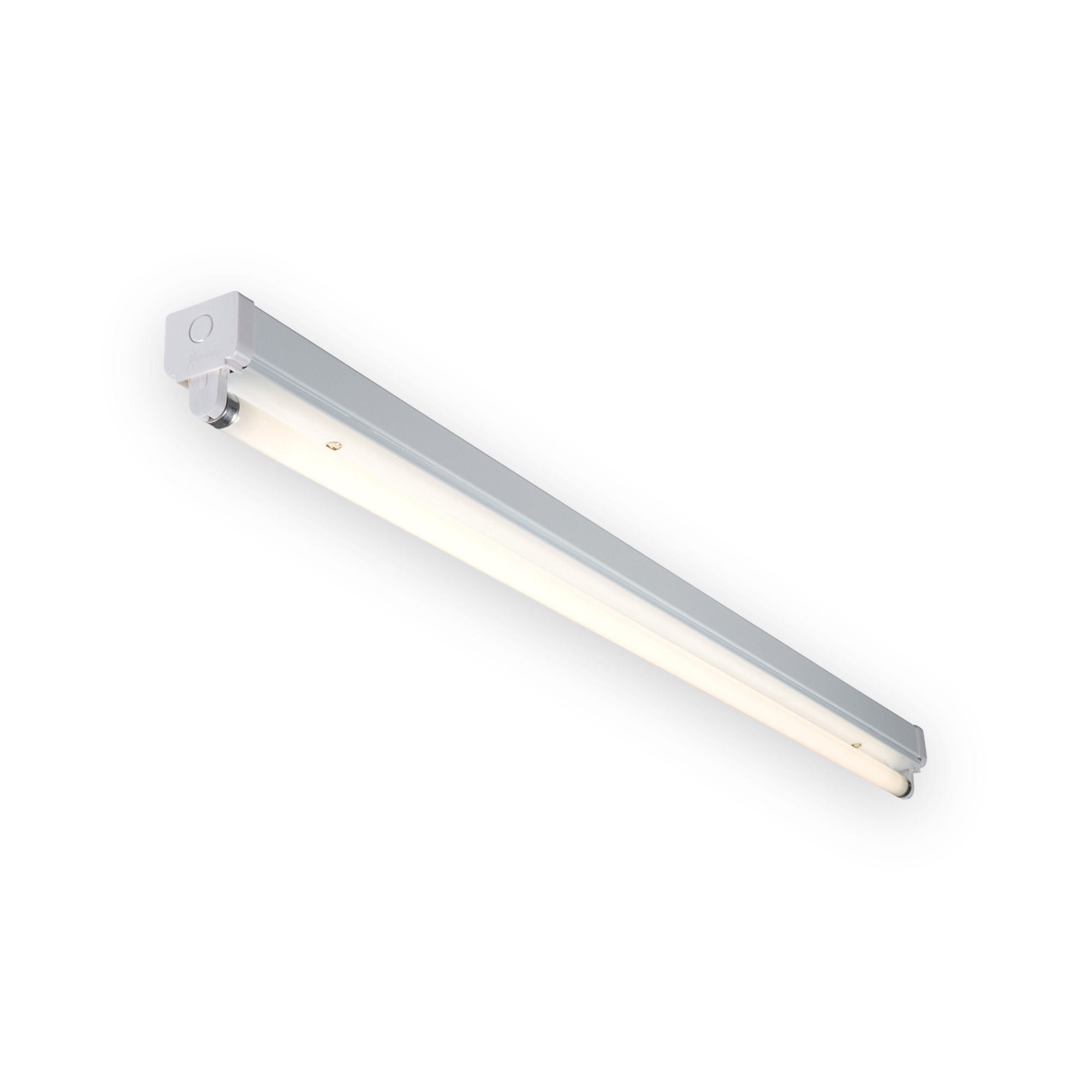 knightsbridge-single-t8-18w-batten-2ft-v1 Knightsbridge single-tube T8 batten with white casing and lampholders