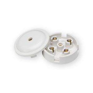 Knightsbridge 5A Junction Box 4-Terminal - White (59mm) - SN8400