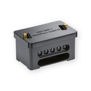 100A 2 x 5-Way (Double Pole) Service Connector Block - Brass Terminals - SNEB2