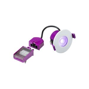 Knightsbridge SPKEVFKRGBW Spektro LED Evo IP65 8W Fire-rated Smart Downlight RGB and CCT - Fixed