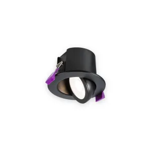 Knightsbridge SPKEVTMB SpektroLED Evo Tilt - Fire Rated IP65 Downlight with 2 x Wattage and 4 x CCT - Matt Black