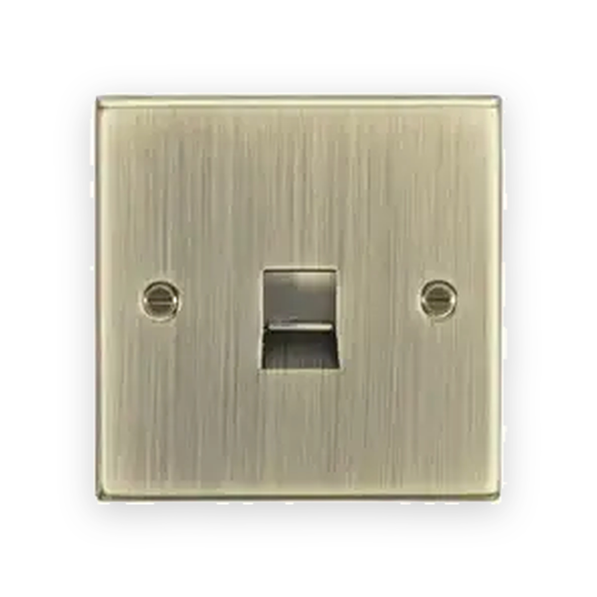 knightsbridge-telephone-extension-outlet-antique-brass-cs74ab Knightsbridge Telephone Extension Outlet - Antique Brass