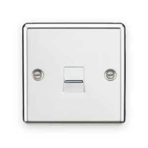 Knightsbridge Telephone Extension Outlet - Polished Chrome