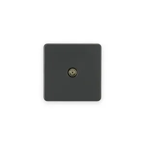 Knightsbridge TV Outlet (Non-Isolated) - Anthracite