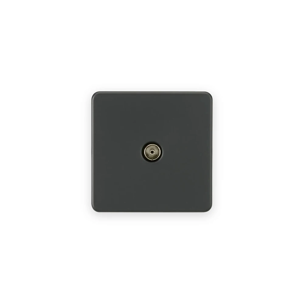 Knightsbridge TV Outlet (Non-Isolated) - Anthracite Knightsbridge TV Outlet (Non-Isolated) - Anthracite