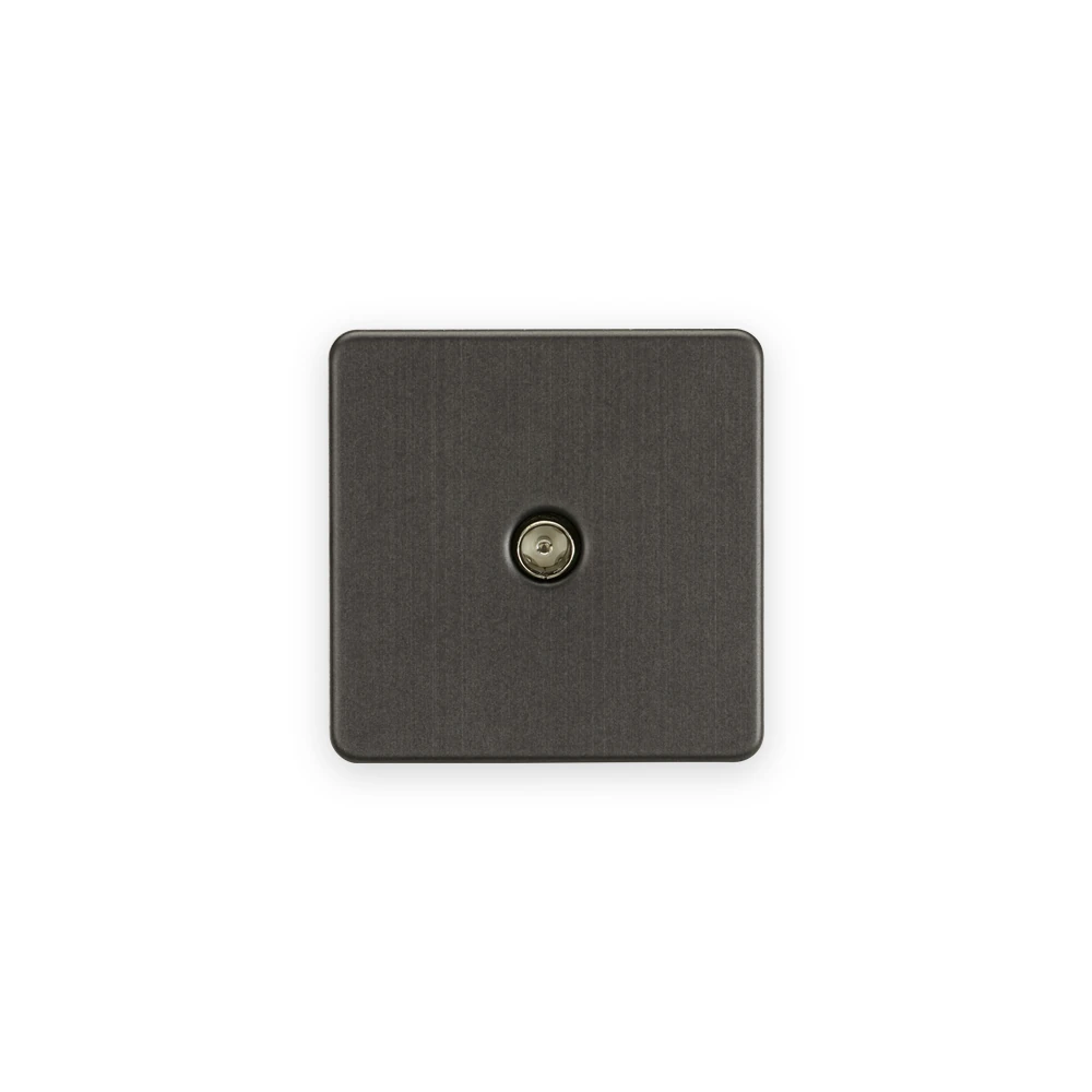 Knightsbridge TV Outlet (Non-Isolated) - Smoked Bronze Knightsbridge TV Outlet (Non-Isolated) - Smoked Bronze