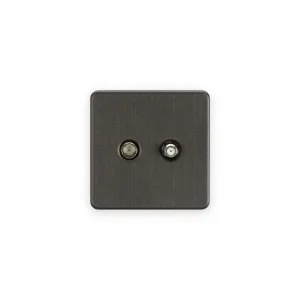 Knightsbridge TV & SAT TV Outlet (Isolated) - Smoked Bronze
