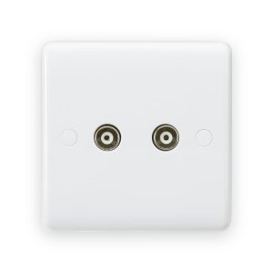 Knightsbridge Twin TV Outlet (Non-Isolated)