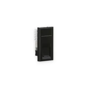 Knightsbridge UTP CAT5E RJ45 Outlet Module 25 x 50mm - Black