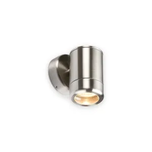 Knightsbridge WALL1 230V IP65 Stainless Steel Single Fixed GU10 35W Fitting