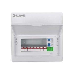 Live Electrical 10 Module Metal Clad Consumer Unit c/w 63A RCD