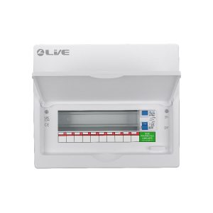 Live Electrical 12 Module Metal Clad Consumer Unit c/w 63A RCD