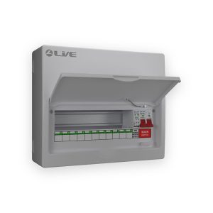 Live Electrical 14 Module Metal Cons Unit 100A M/S + 20/40KA DP Surge Device
