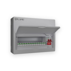 Live Electrical 16 Module Metal Cons Unit 100A M/S + 20/40KA DP Surge Device