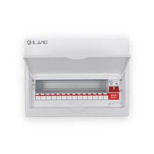 Live Electrical 16 Module Metal Enclosure c/w 100A Main Switch