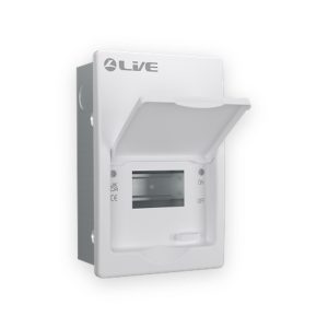 Live Electrical 4 Module Flush Mounted Main Switch Board