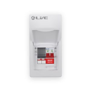 Live Electrical 4 Module Metal Enclosure c/w 100A Main Switch