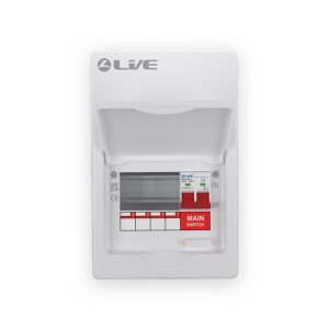 Live Electrical 6 Module Metal Enclosure c/w 100A Main Switch