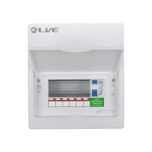 Live Electrical 8 Module Metal Clad Consumer Unit c/w 63A RCD