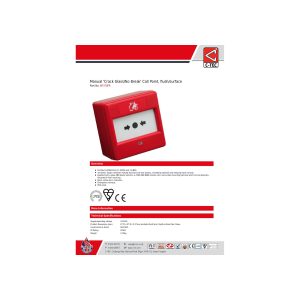 Manual ‘Crack Glass/No Break’ Call Point, Flush/Surface