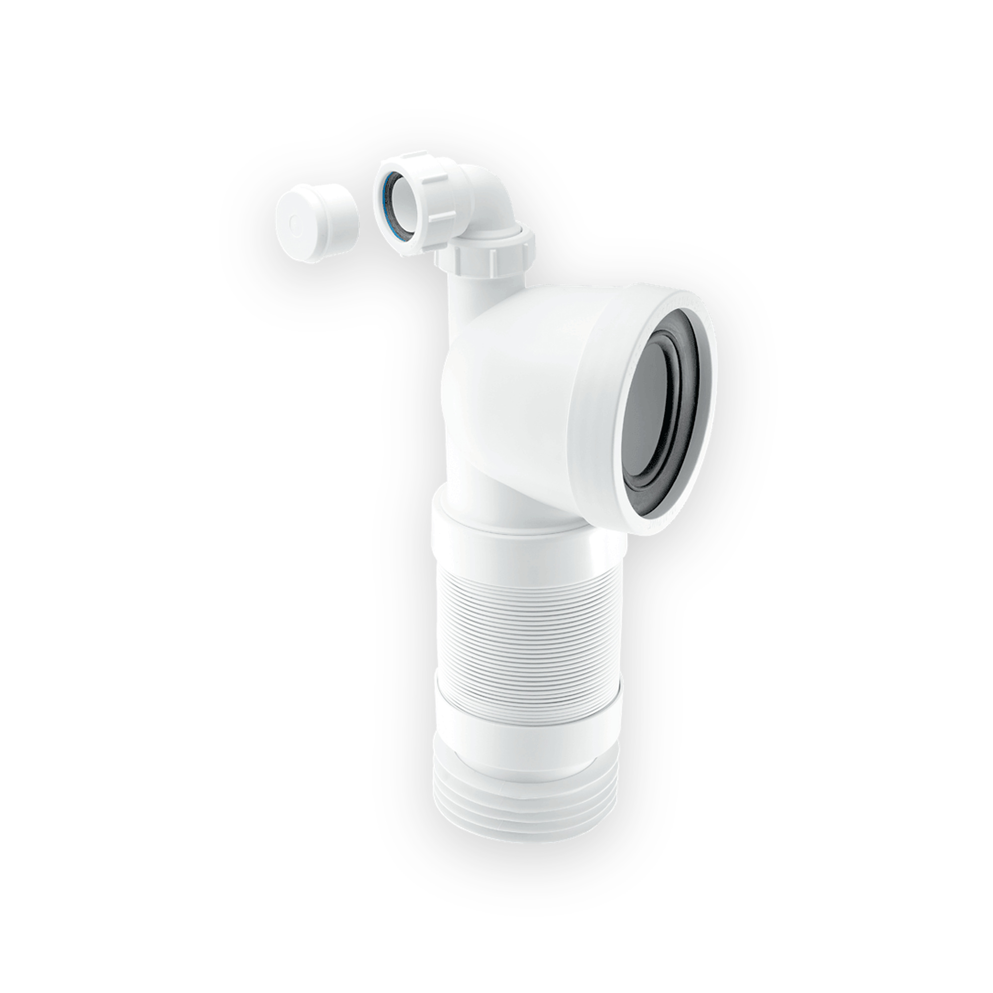 mcalpine-wc-con8fv-90-flexible-wc-connector-with-universal-vent-boss-503648400834-gallery-01 McAlpine WC-CON8FV 90° Flexible WC Connector with Universal Vent Boss