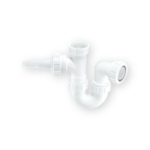 McAlpine WM2 white 40mm sink trap with horizontal appliance nozzle