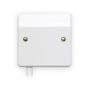 MK Electric MK K1090 1 Gang Unfused Single Bottom Feed Flex Outlet in White