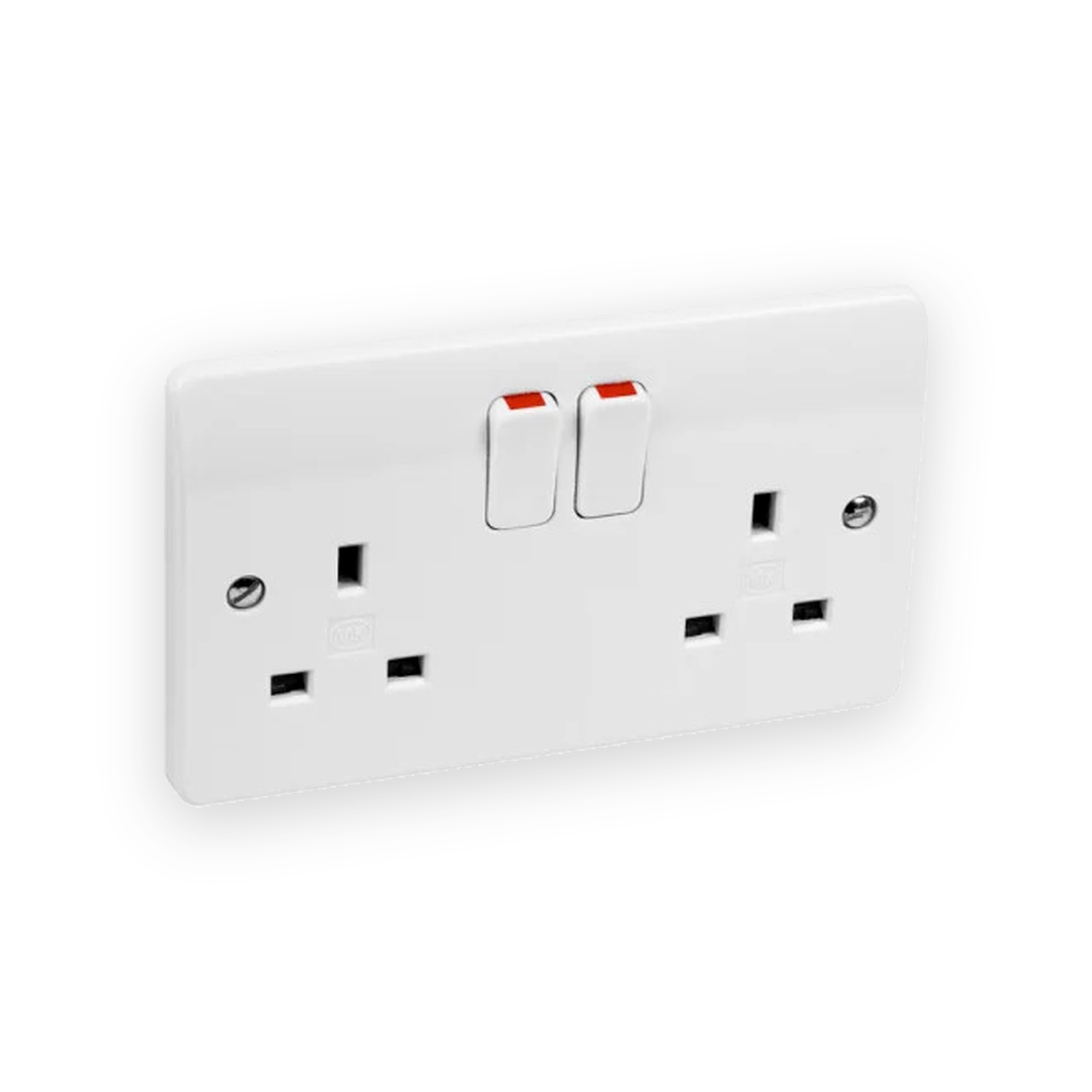 mk-electric-mk-k2747whi-2-gang-13-amp-white-dp-switched-socket-logic-plus-5017490222930 MK Electric MK K2747WHI 2 Gang 13 Amp White DP Switched Socket Logic Plus