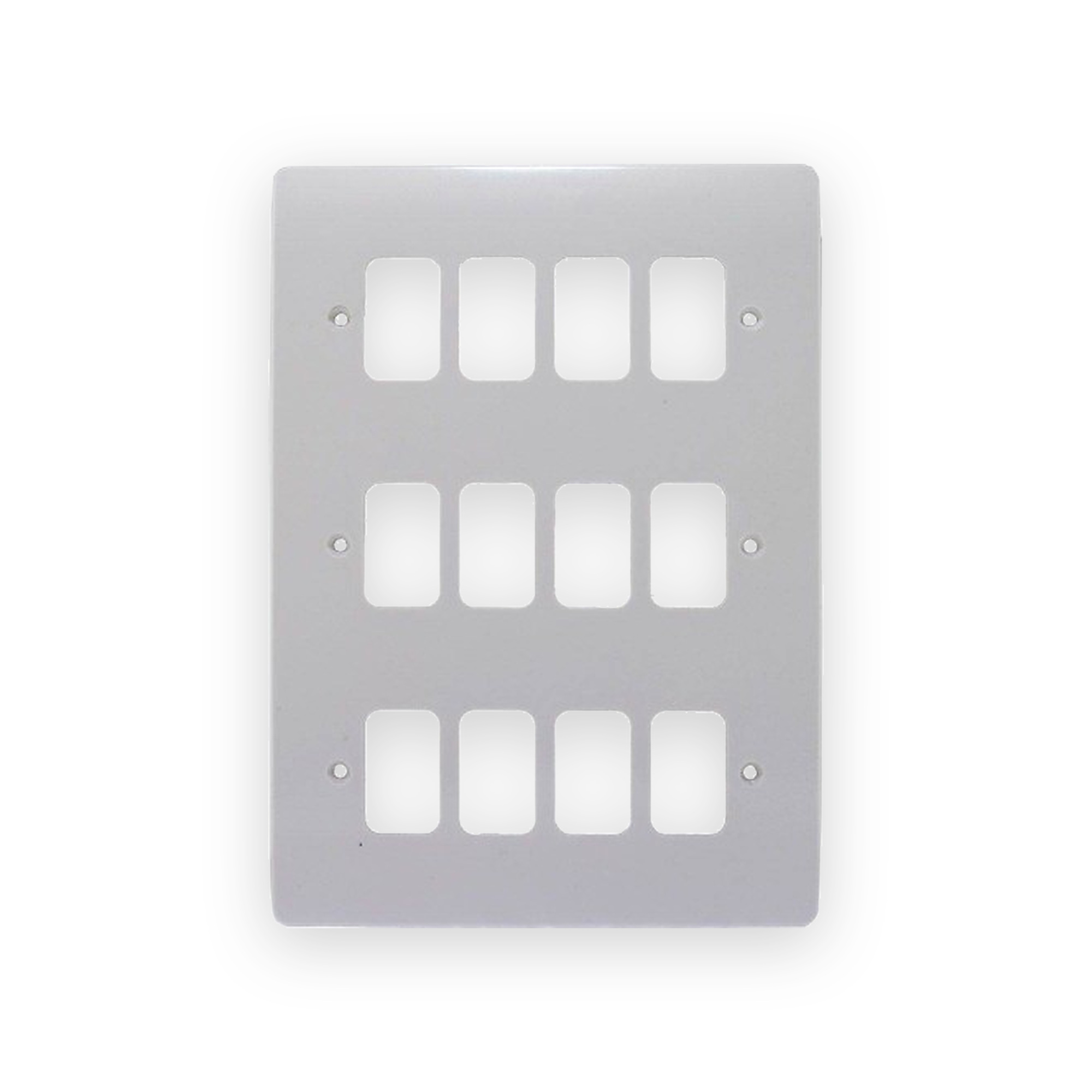 mk-electric-mk-k3639whi-12-gang-grid-front-plate-206mm-x-146mm-white-moulded-mk-logic-plus-k3639whi-gallery-01 MK Electric MK K3639WHI 12 Gang Grid Front Plate 206mm x 146mm White Moulded MK Logic Plus
