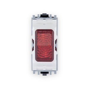 MK Electric MK K4889RED 20AX Grid Plus Red Neon Indicator Grid Module for MK Grid Plus System