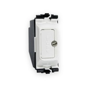MK Electric MK K4890WHI Grid Plus 13A Fuse Connection Unit White, Cartridge Fuse Lid for Grid switch
