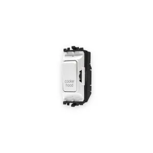 MK K4896CHWHI white Cooker Hood engraved Grid Plus switch module