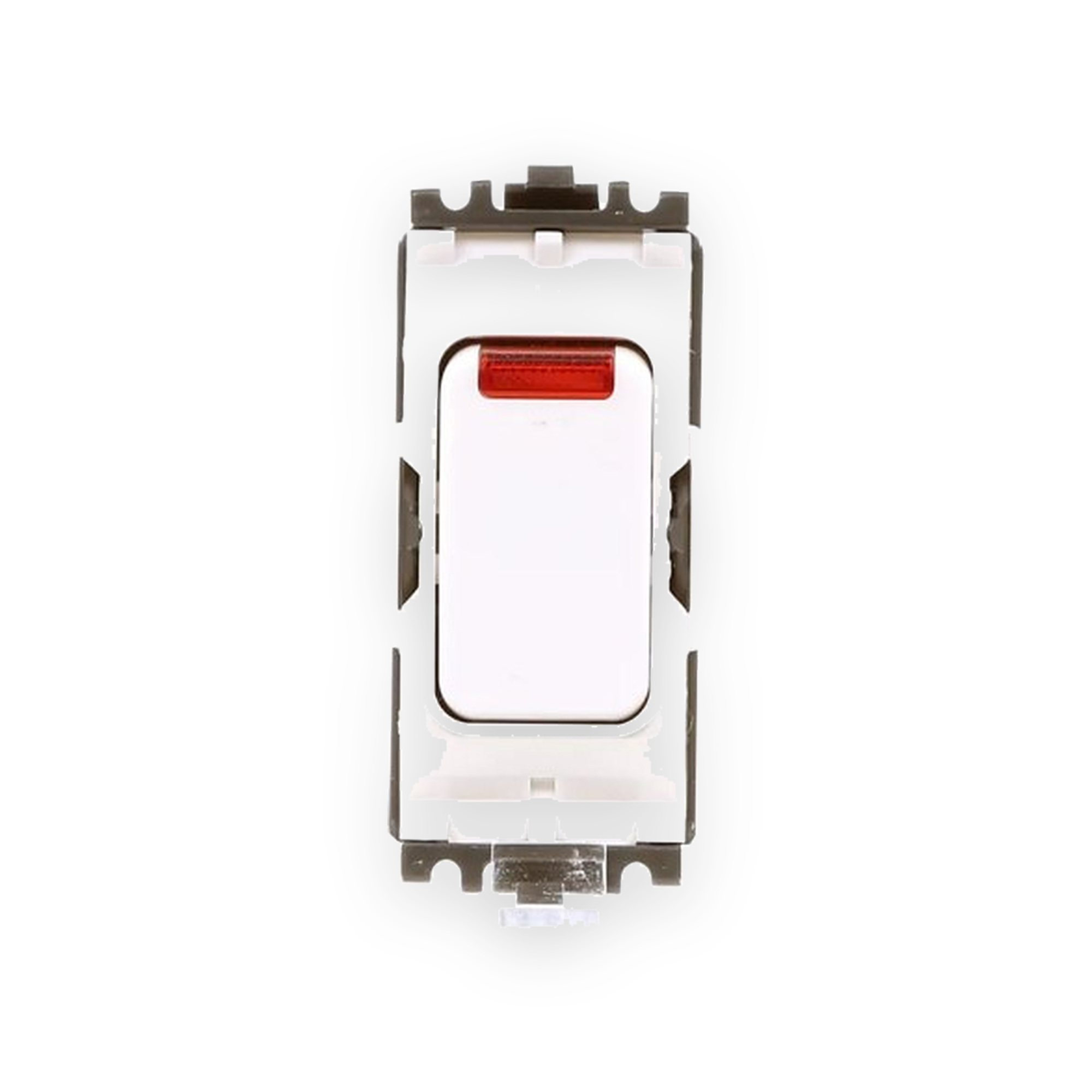 mk-electric-mk-k4896nwhi-20a-double-pole-1-way-grid-module-switch-with-neon-indicator-grid-plus-white-k4896nwhi MK Electric MK K4896NWHI 20A Double Pole 1 Way Grid Module Switch with Neon Indicator (Grid Plus White)