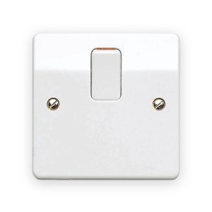 MK Electric MK K5403WHI 20 Amp DP Switch + Base Flex Outlet in White