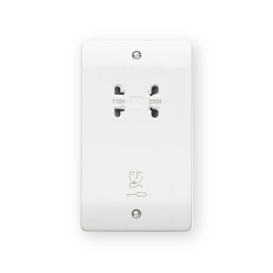 MK K701WHI white dual-voltage 115V and 230V shaver supply unit